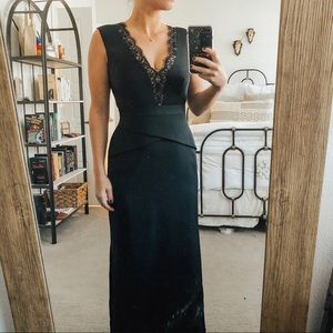 BCBG Black Lacy Formal Dress